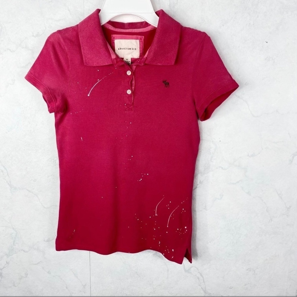 Abercrombie Kids Pink Polo Shirt